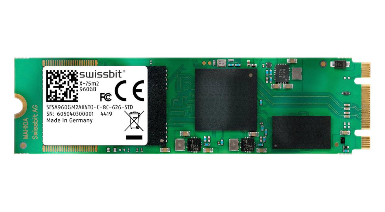 Swissbit Sfsa480Gm2Ak4Tb-I-Eb-61E-Std Ssd, Sata Iii, 3D Tlc Nand, 480Gb, Ind