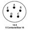 ITT CANNON KPSE01E14-5SW