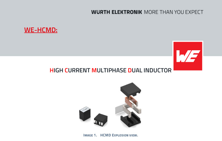 WE-HCMD High Current Inductor for TLVR Applications